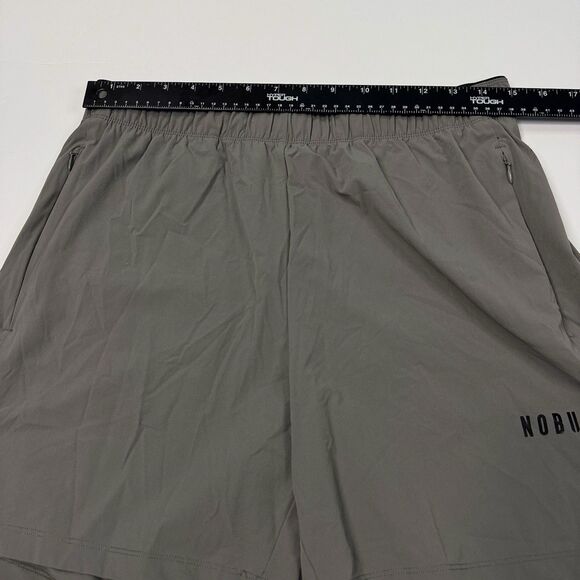 NOBULL Mens Performance Workout Shorts Gray Athletic Gym Outdoors Size M - Picture 6 of 7
